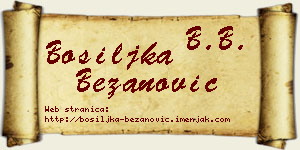 Bosiljka Bežanović vizit kartica